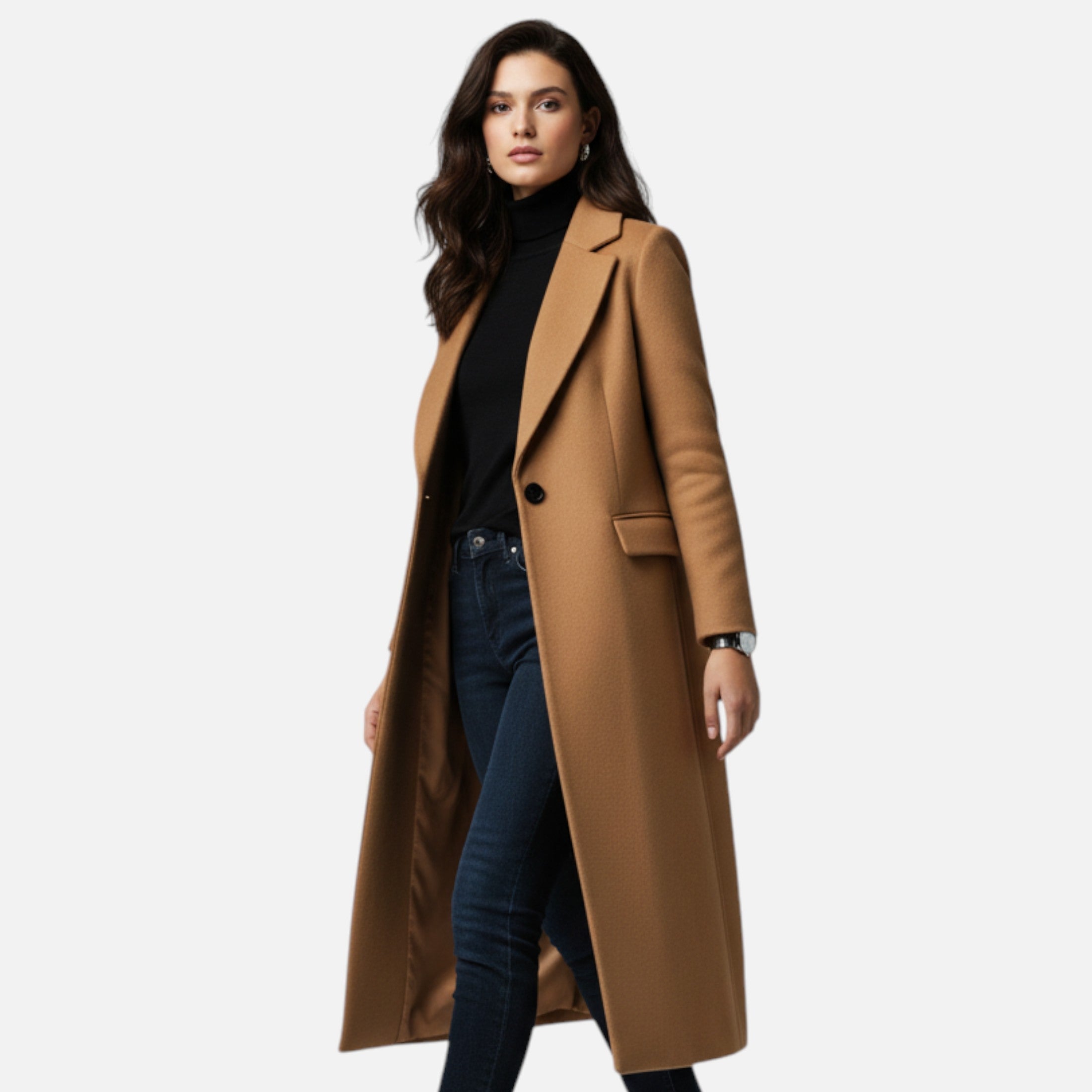 Dorevelle | Women’s Winter Overcoat – Lapel Collar Elegance 0