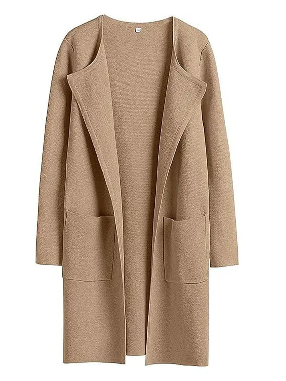 Women’s Longline Cardigan With Wide Lapel