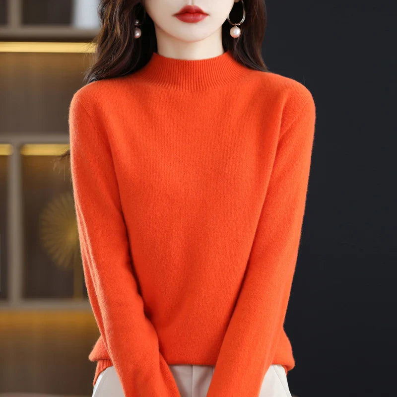 Women’s O-Neck Jumper With Straight Cut