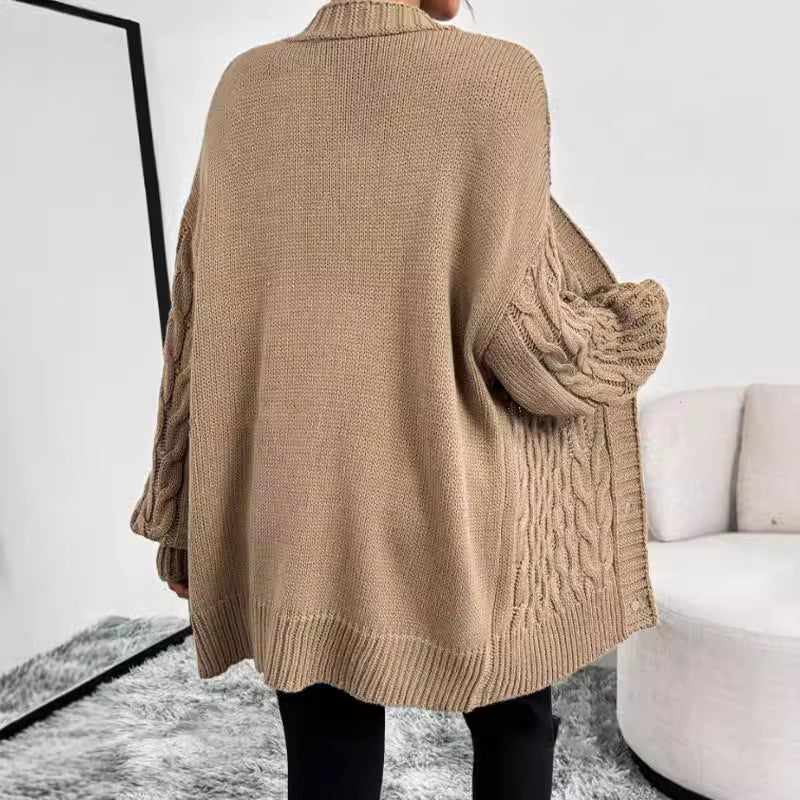 Monica | Women's Oversized Cable Knit Cardigan 3