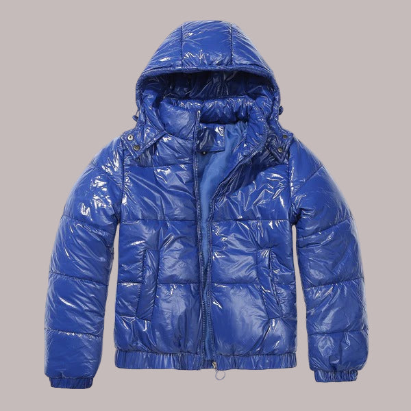 Women’s Puffer Jacket With Cropped Quilted Padding And Hood