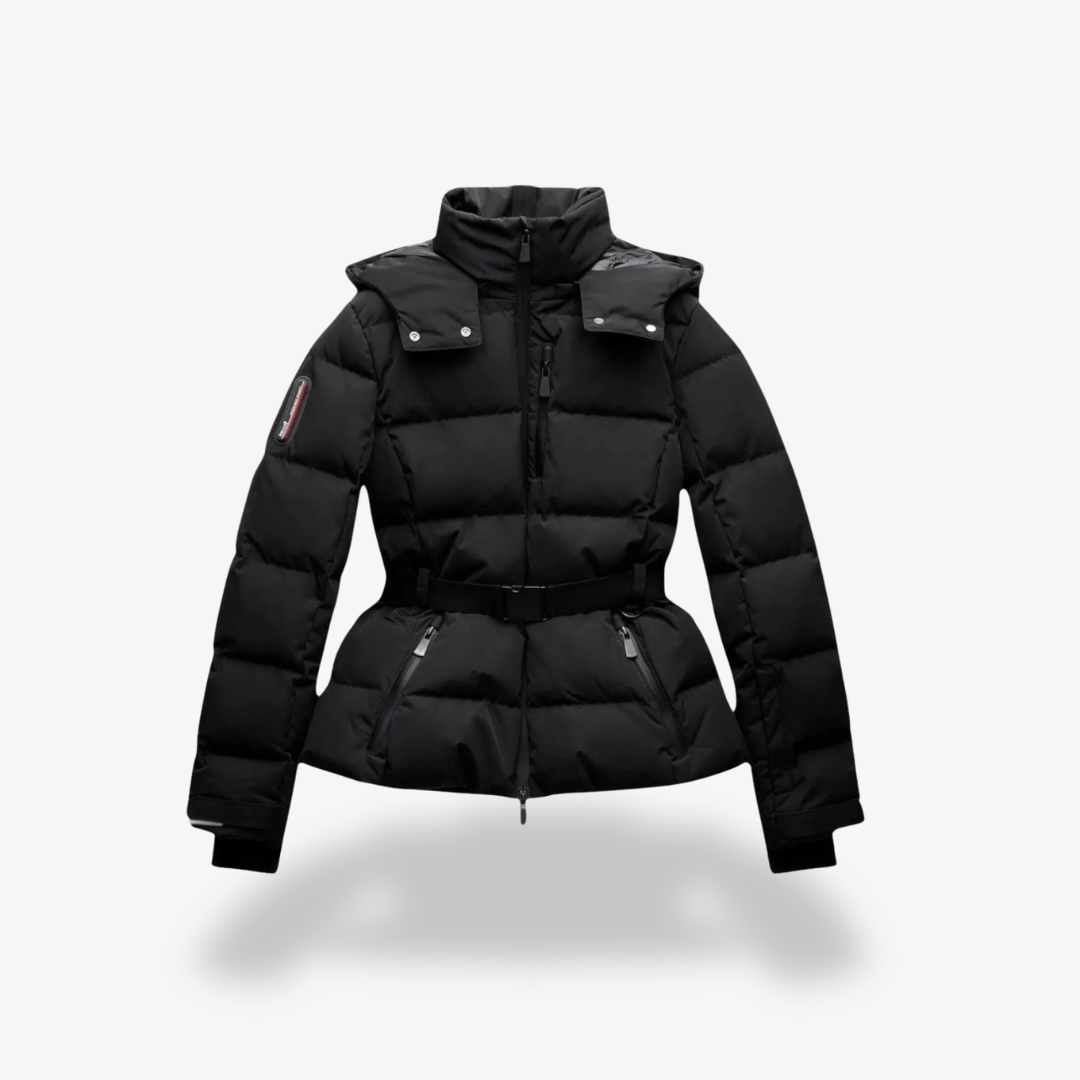 Riley | Women's Hooded Belted Puffer Jacket 7
