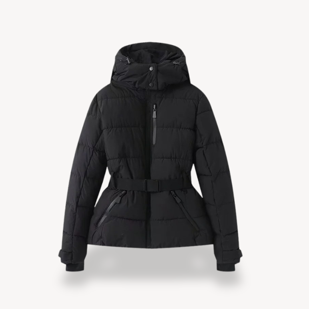 Riley | Women's Hooded Belted Puffer Jacket 9
