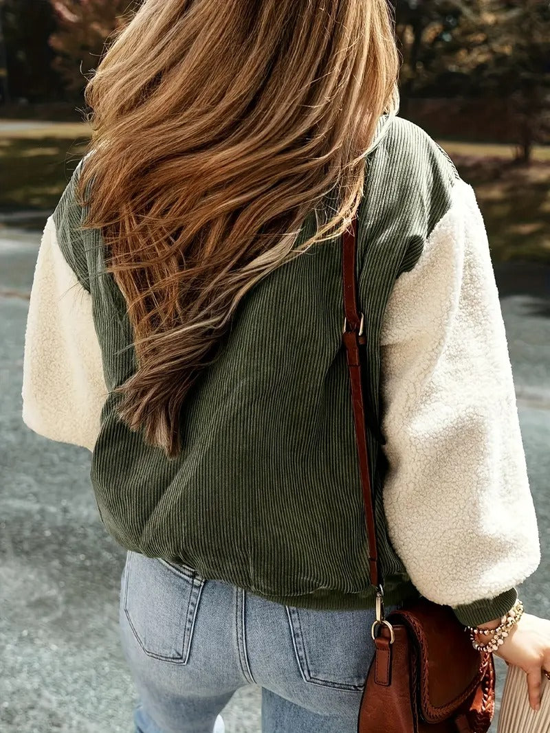 Women's Ribbed Bomber Jacket 2