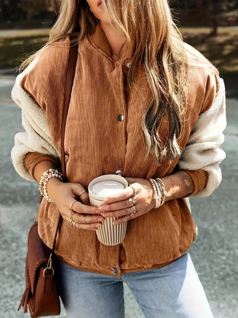 Women's Ribbed Bomber Jacket 4