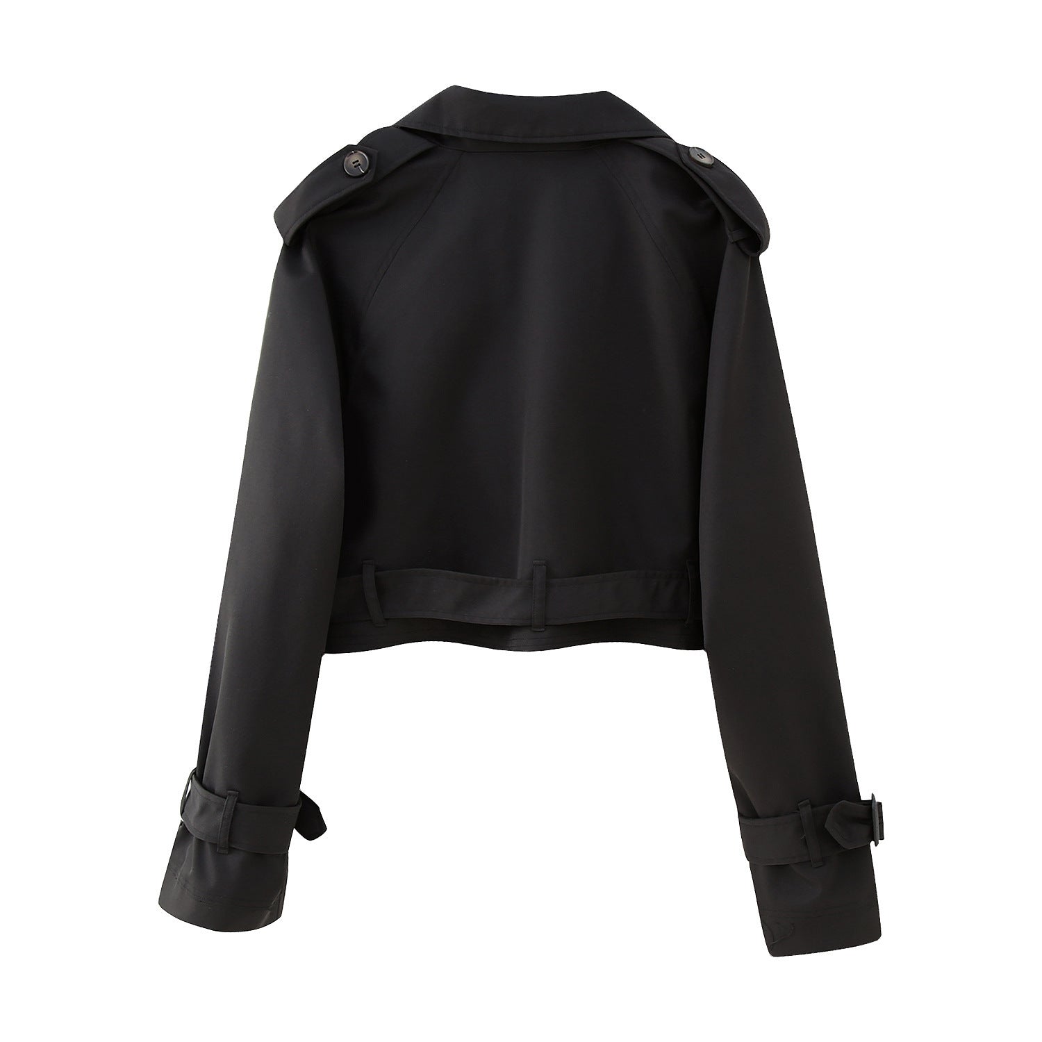 Women’s Short Trench Jacket with Belt