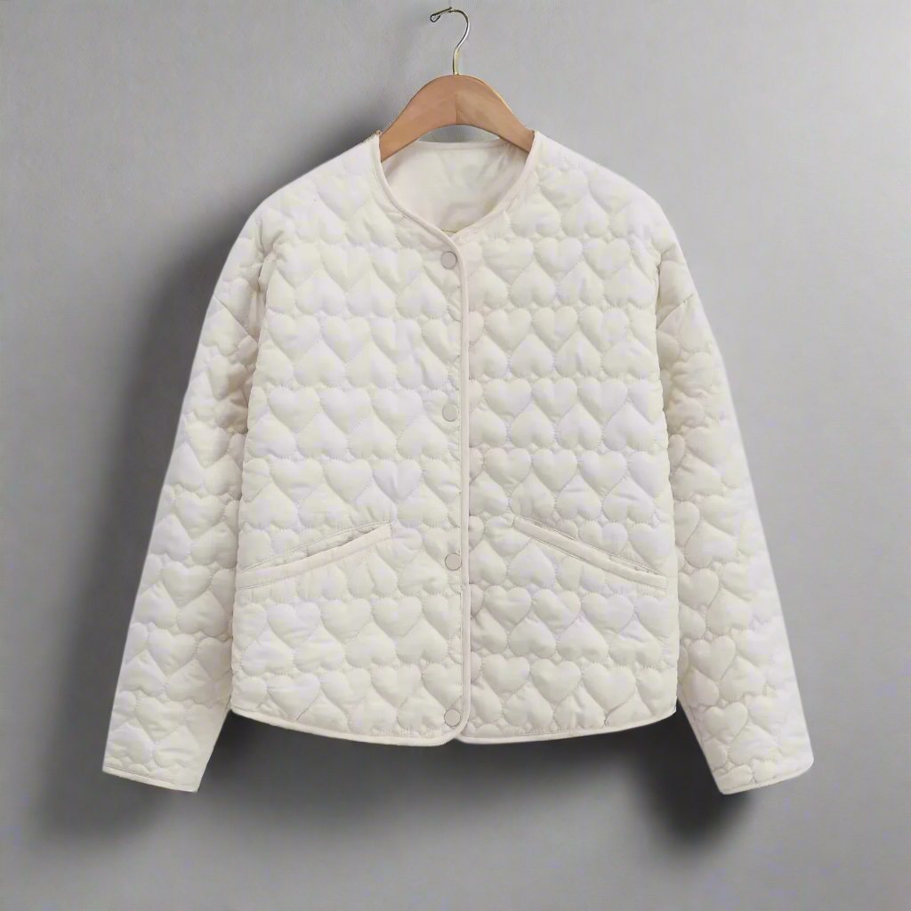 Women’s Stepped Jacket with Heart Detail
