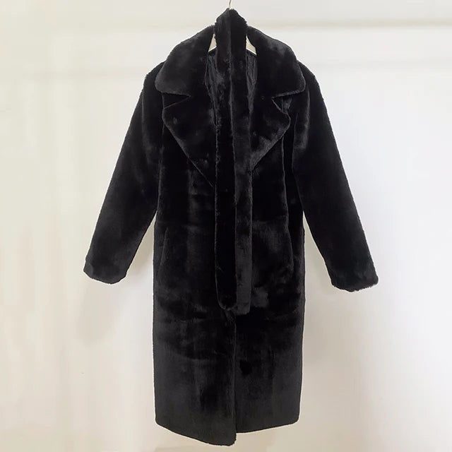 Women’s Structured Coat with Flowing Design