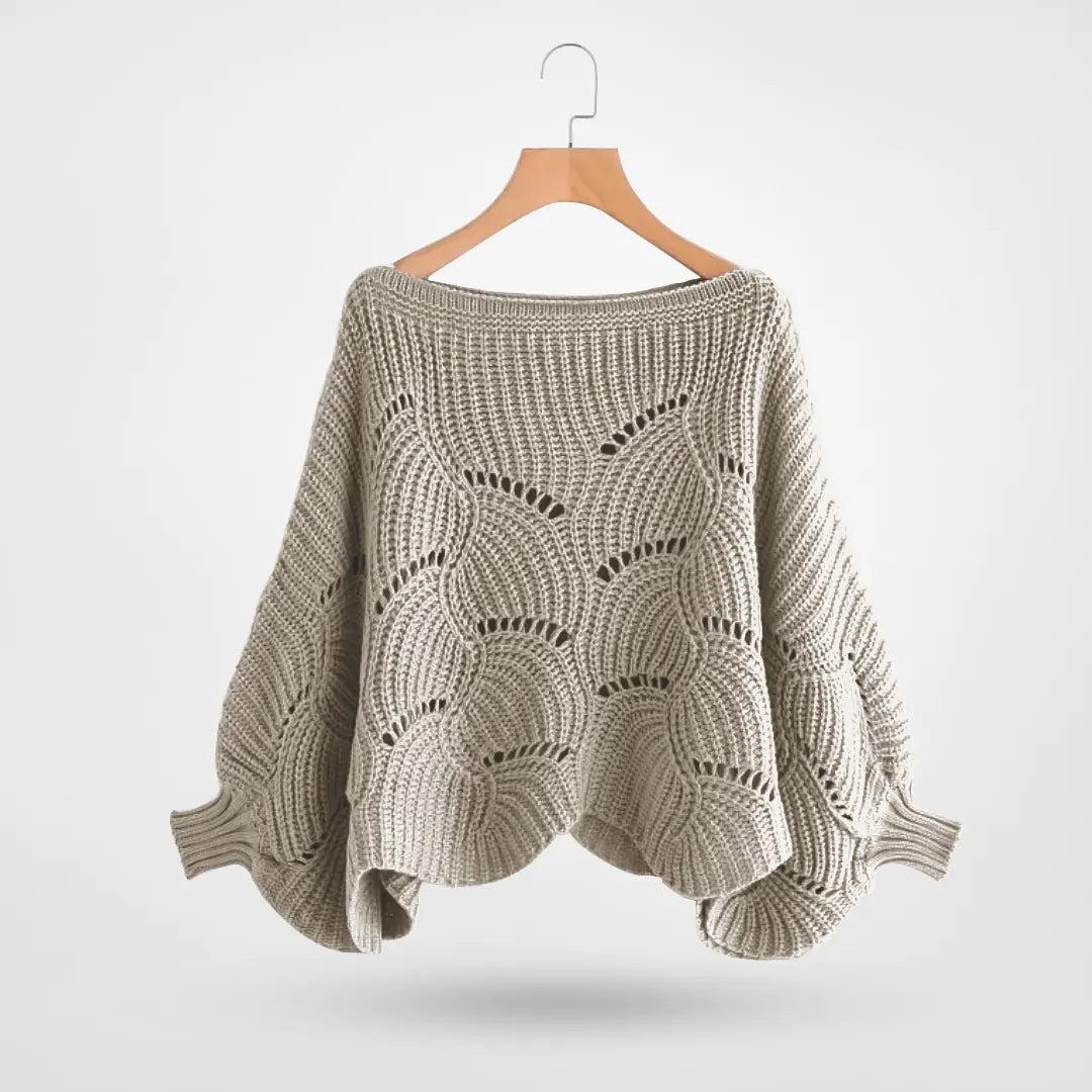 Women's Sweater With Balloon Sleeves