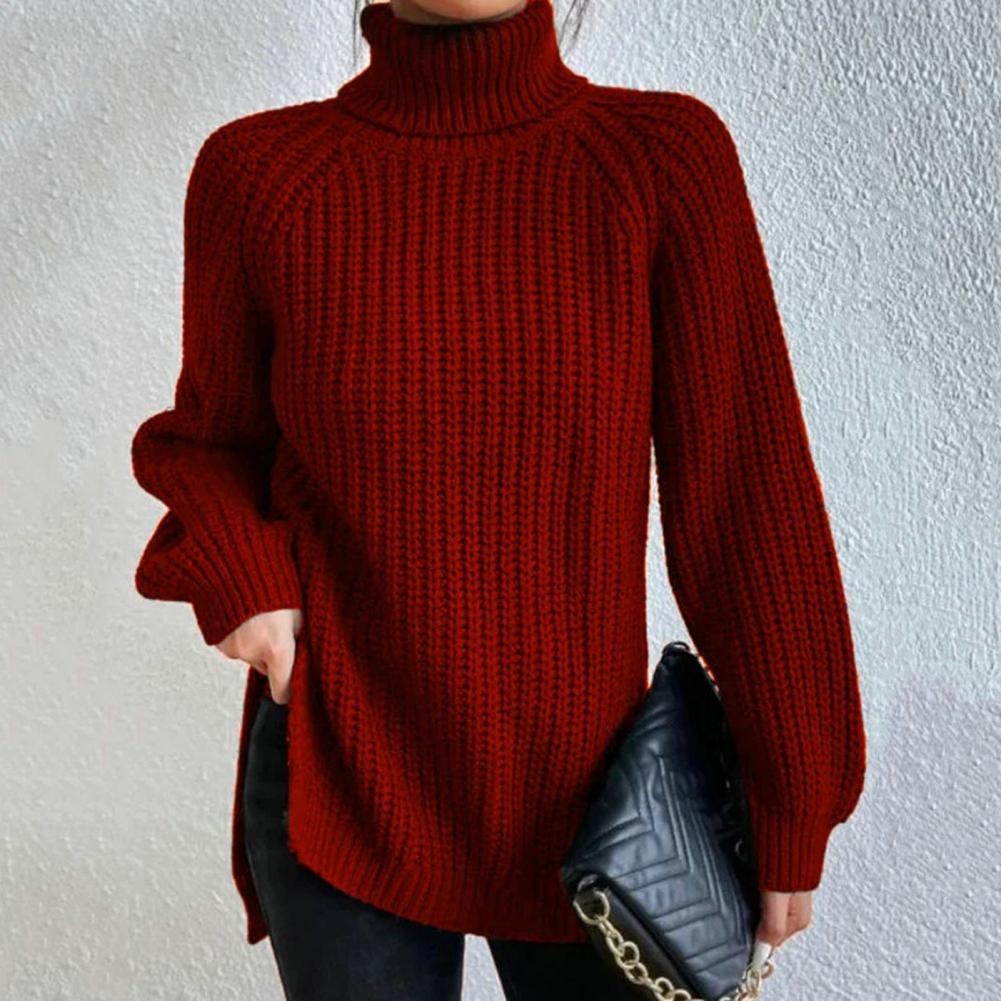 Women's Turtleneck Jumper With Long Sleeves