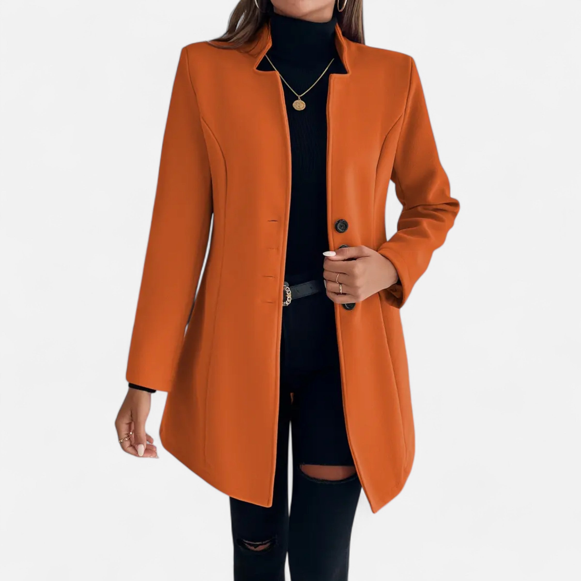 Dorevelle | Women’s Long Coat – Refined Raglan Sleeve Design 4