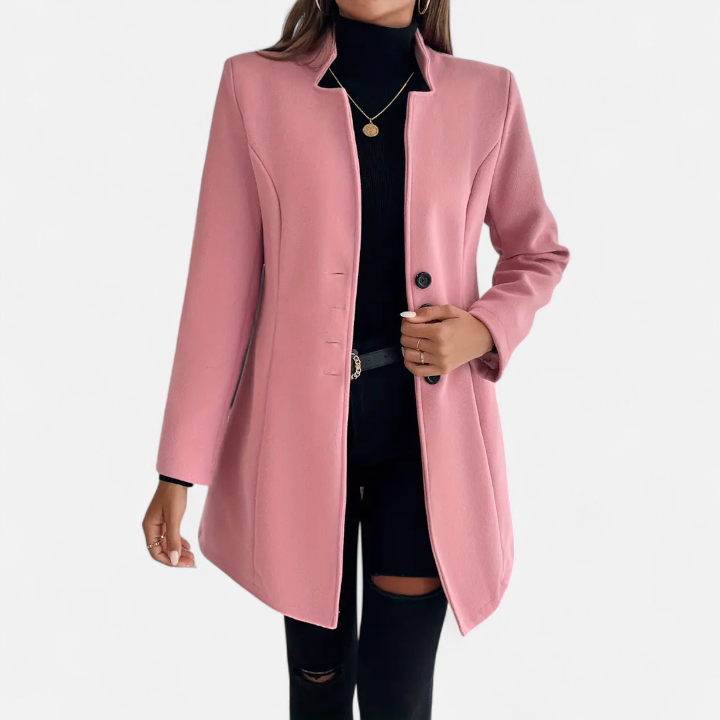 Dorevelle | Women’s Long Coat – Refined Raglan Sleeve Design 0