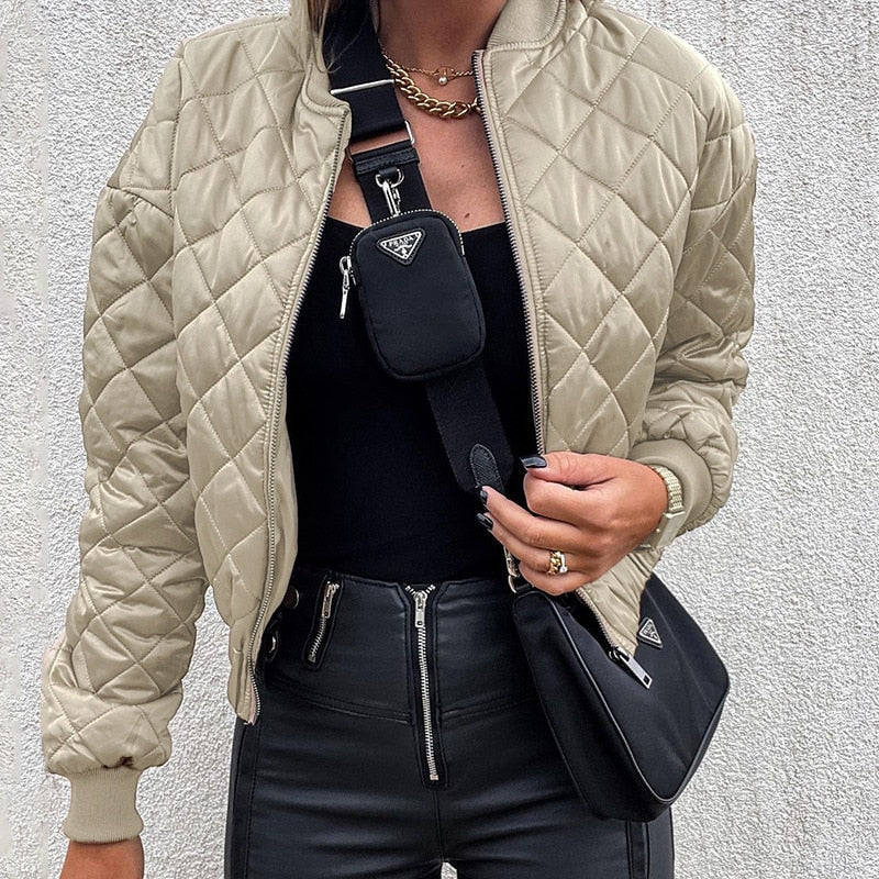 Women’s Zip Jacket with Defined Waist