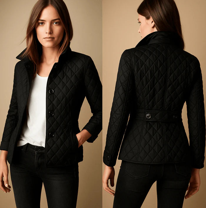 Women’s Quilted Button Closure Coat