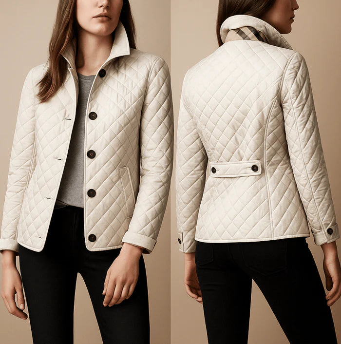 Women’s Quilted Button Closure Coat