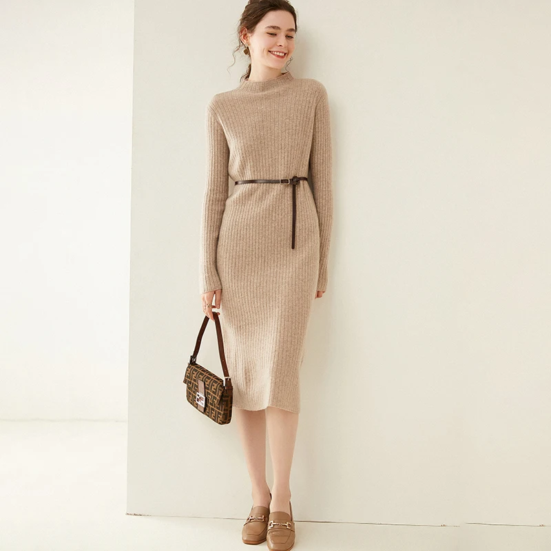 Monina - Elegant Mid Length Dress for Women