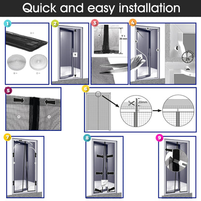 MeshGuard™ | Hands-Free Magnetic Mesh Door