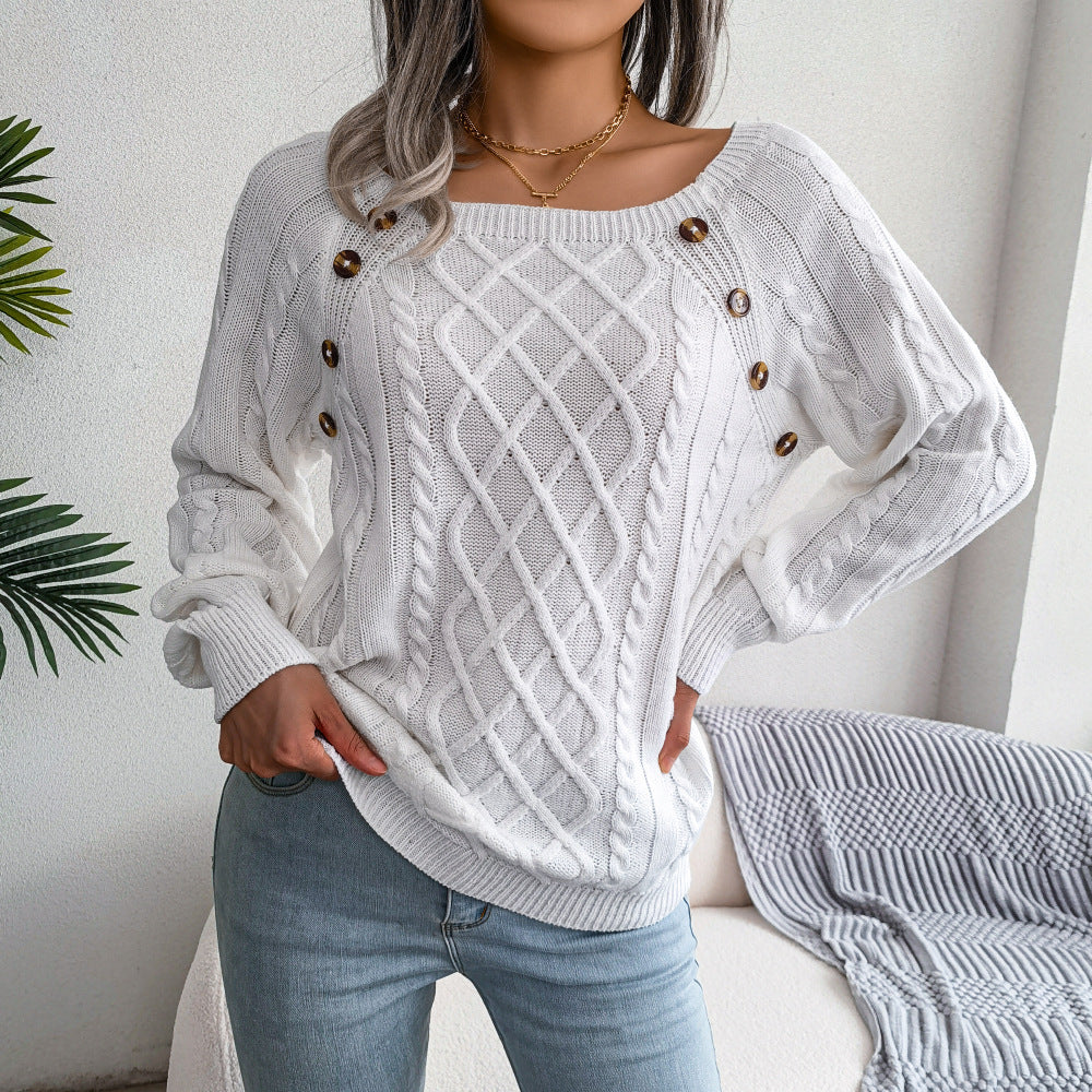 Isabella™ - Jumper with square neckline for knitting