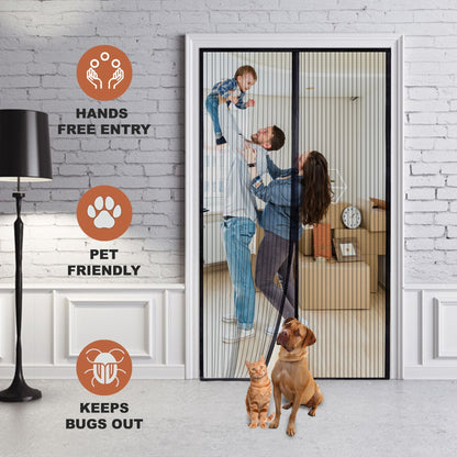 MeshGuard™ | Hands-Free Magnetic Mesh Door