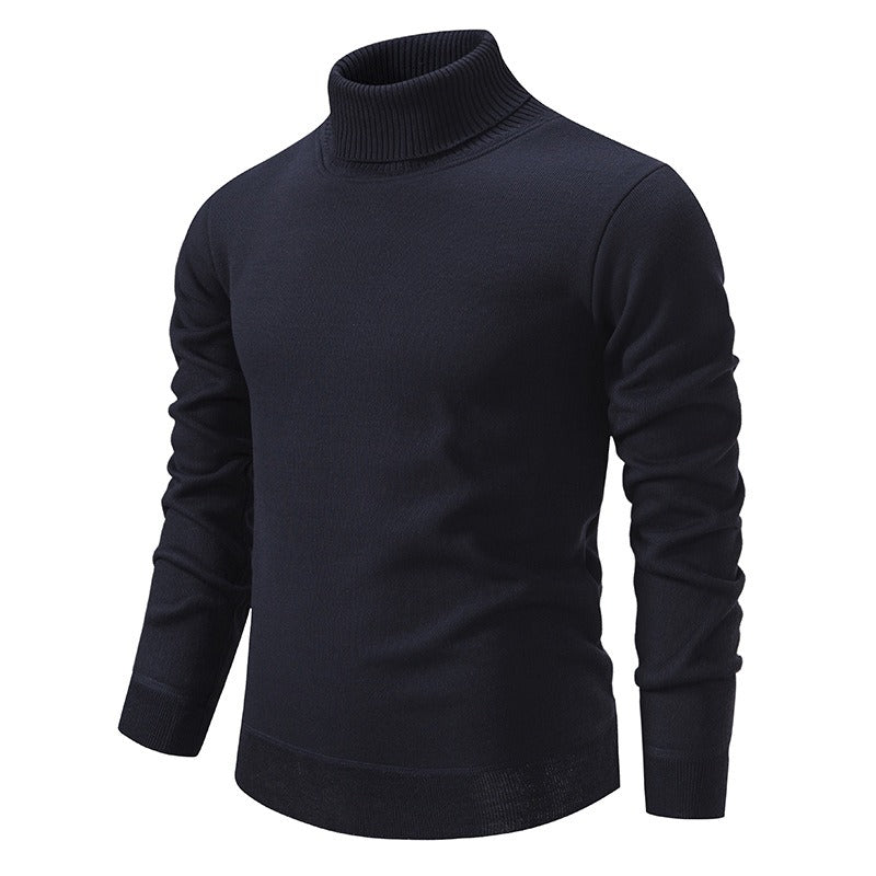 Jaxson - Velvet turtleneck jumper with slim fit