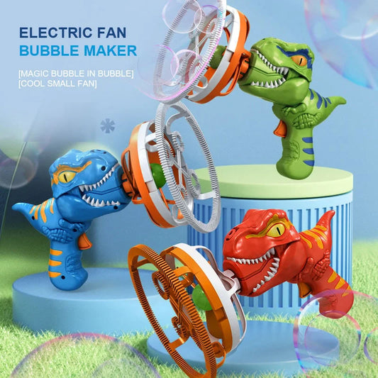 Electric Dinosaur Bubble Machine™ - Colorful Fun For Children!