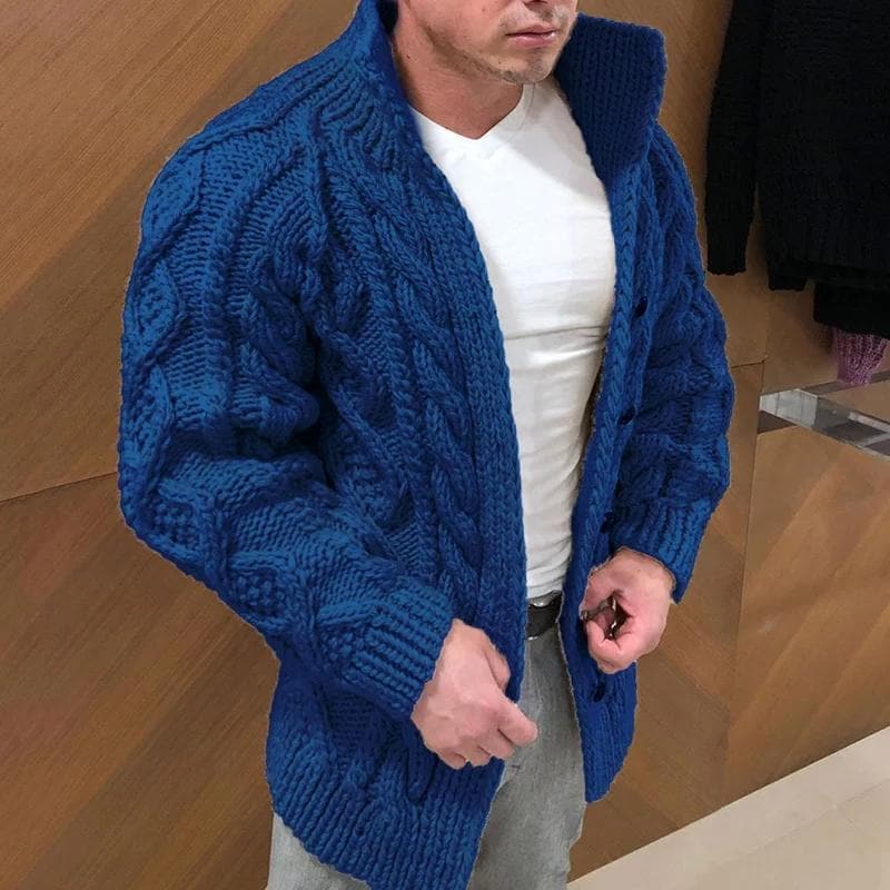 Flaviano - Comfortable and elegant knitted cardigan for men