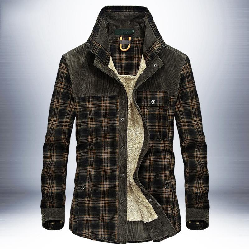 Mykael - Men's Checkered Bomber Jacket