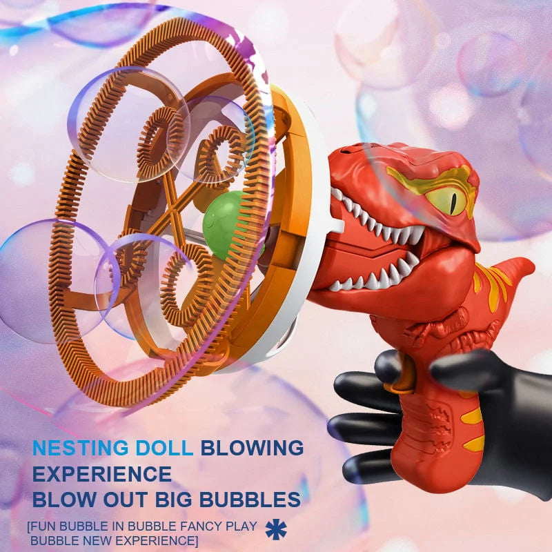 Electric Dinosaur Bubble Machine™ - Colorful Fun For Children!