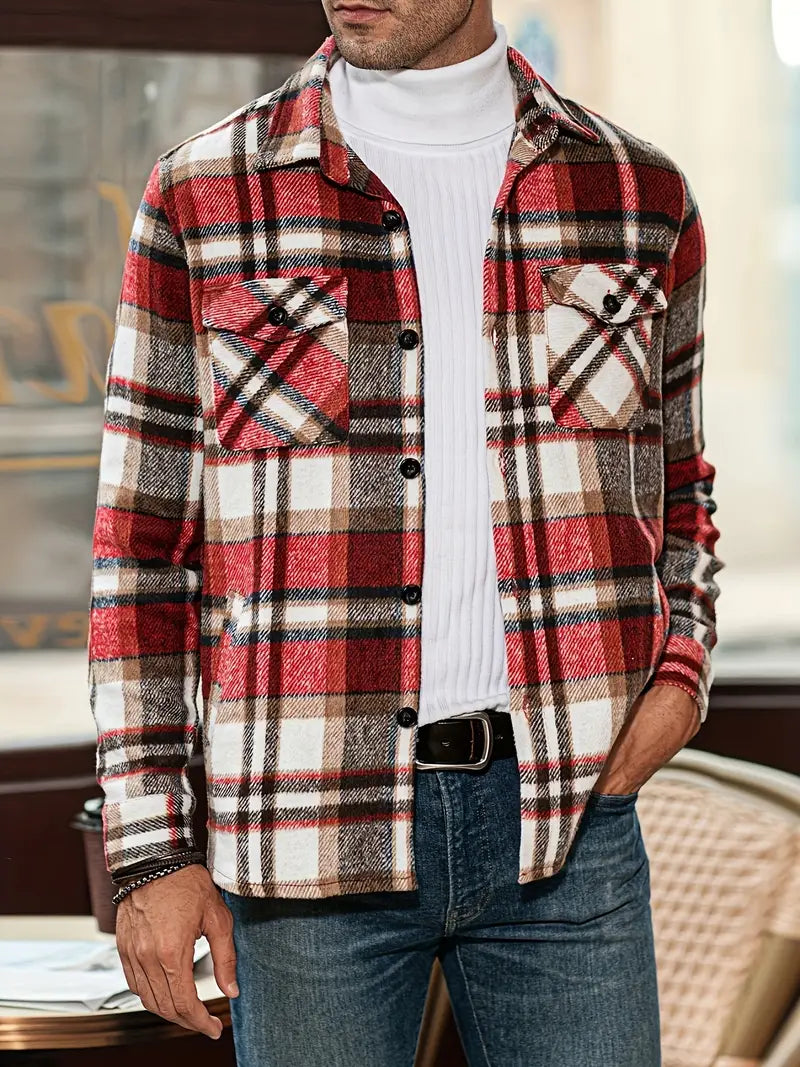 Eduard - Men's Casual Check Shirt