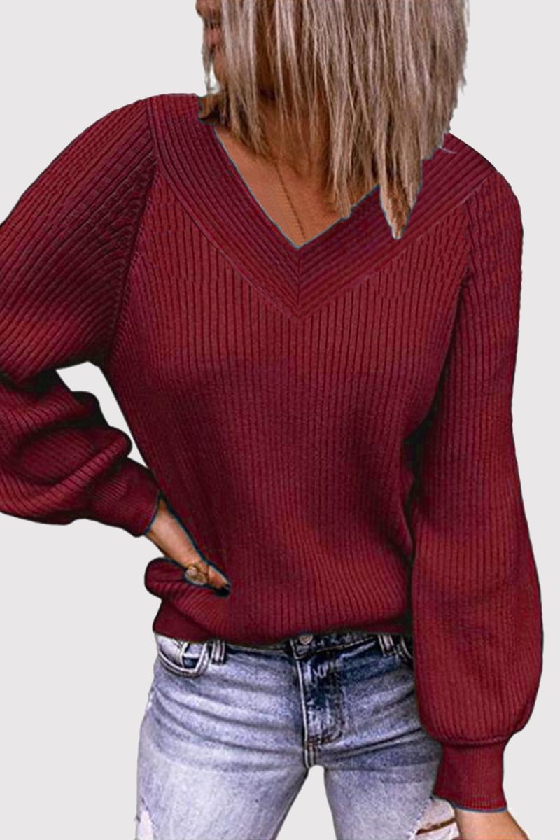 Casual and relaxed winter sweater