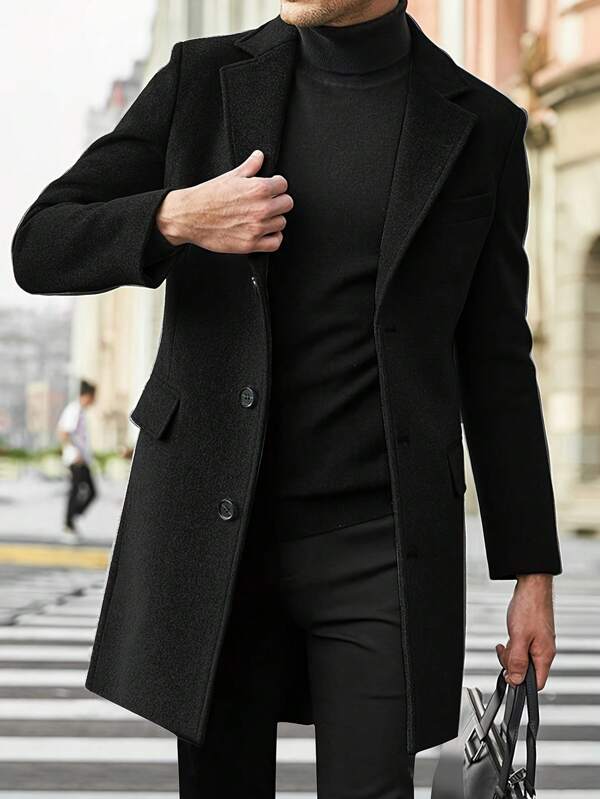 Brandon - Elegant Long Winter Coat for Men