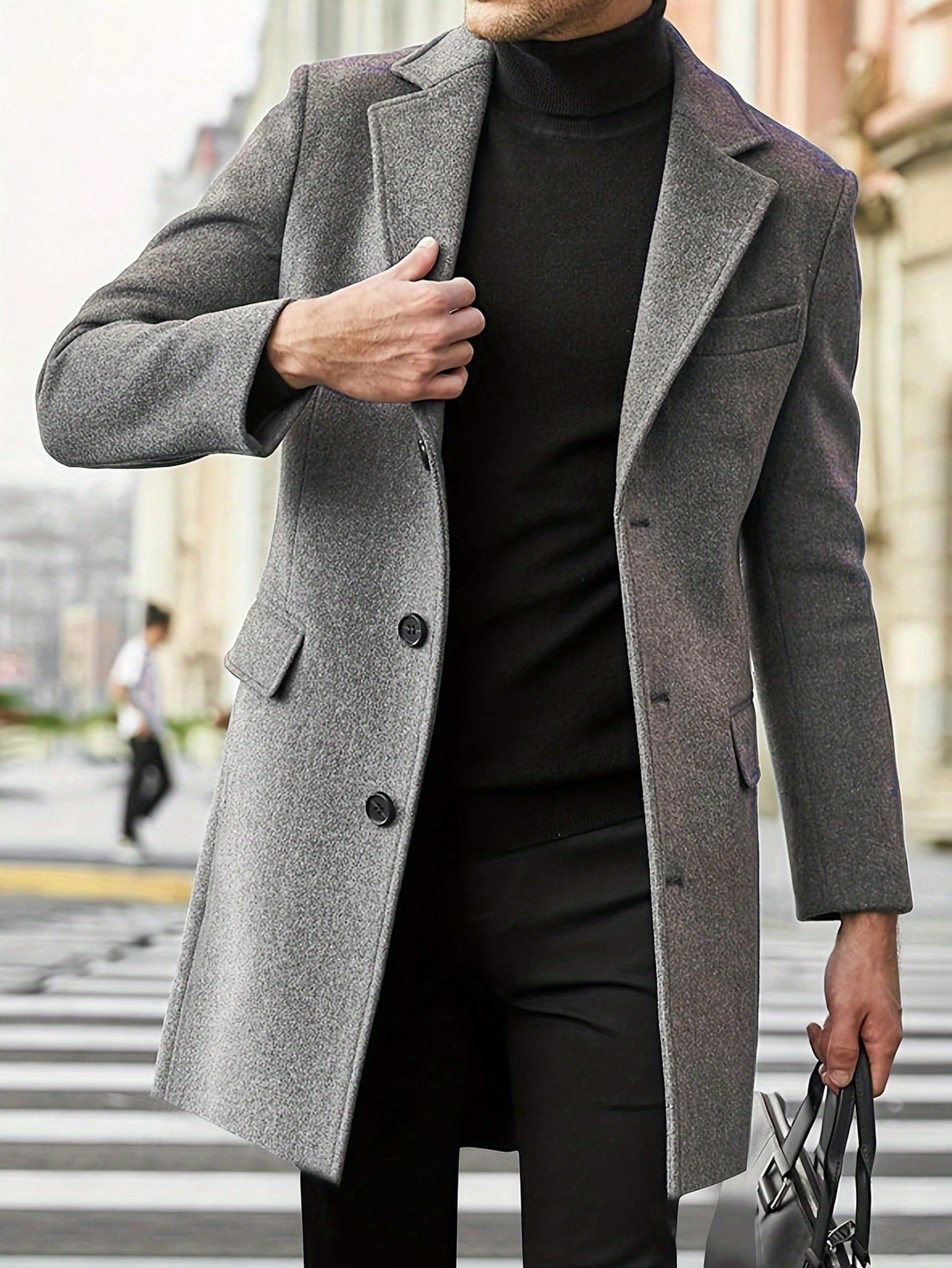 Brandon - Elegant Long Winter Coat for Men