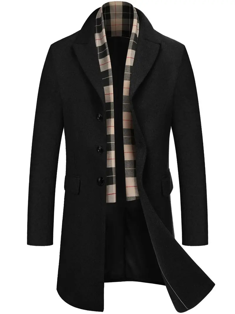 Edward – Men's coat with detachable collar