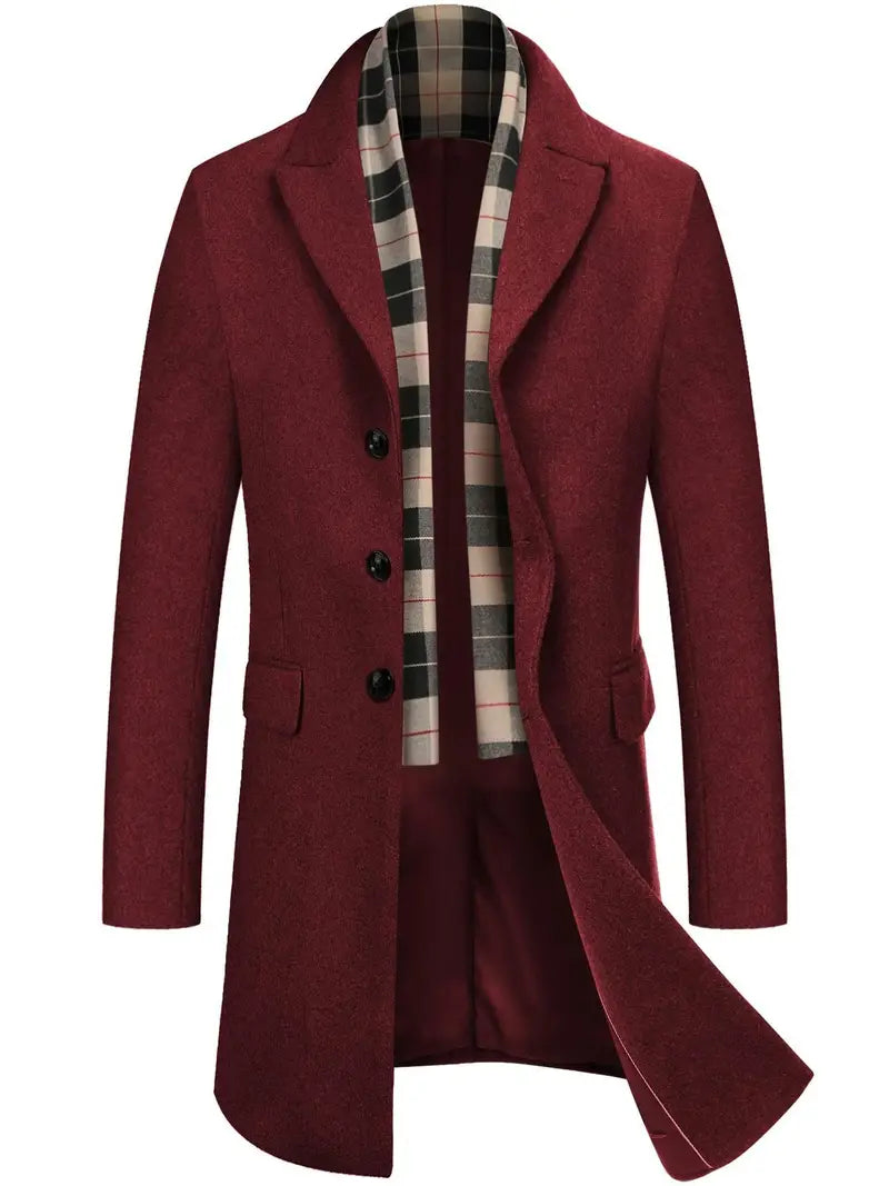 Edward – Men's coat with detachable collar