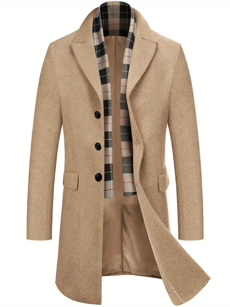 Edward – Men's coat with detachable collar