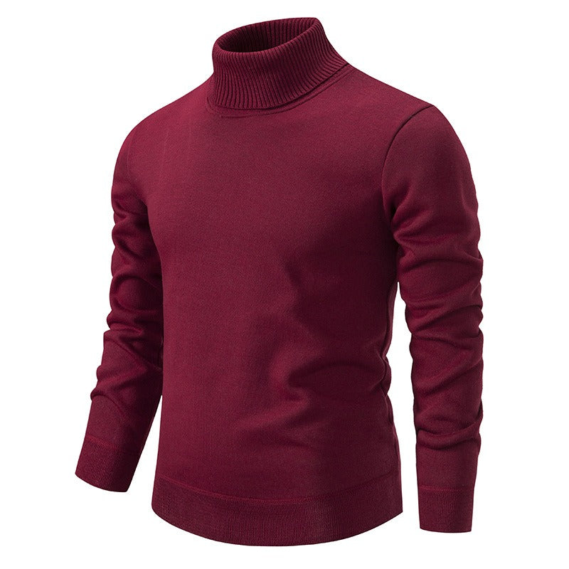 Jaxson - Velvet turtleneck jumper with slim fit