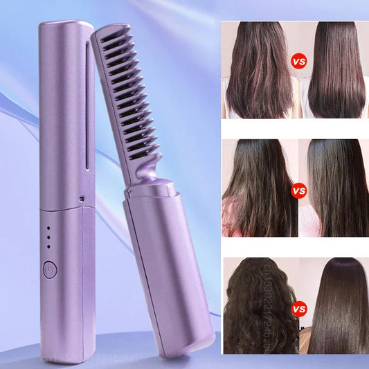 SmoothSculpt Cordless Hair Straightener™ - For Effortlessly Straight Hair!