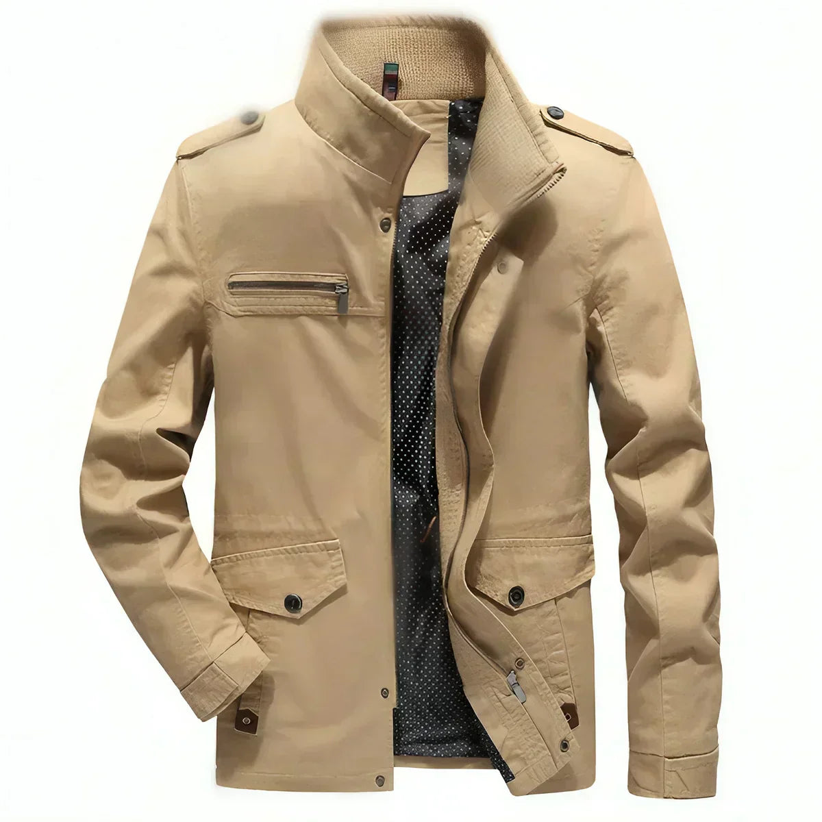 Max - Elegant Military Look Jacket for Men