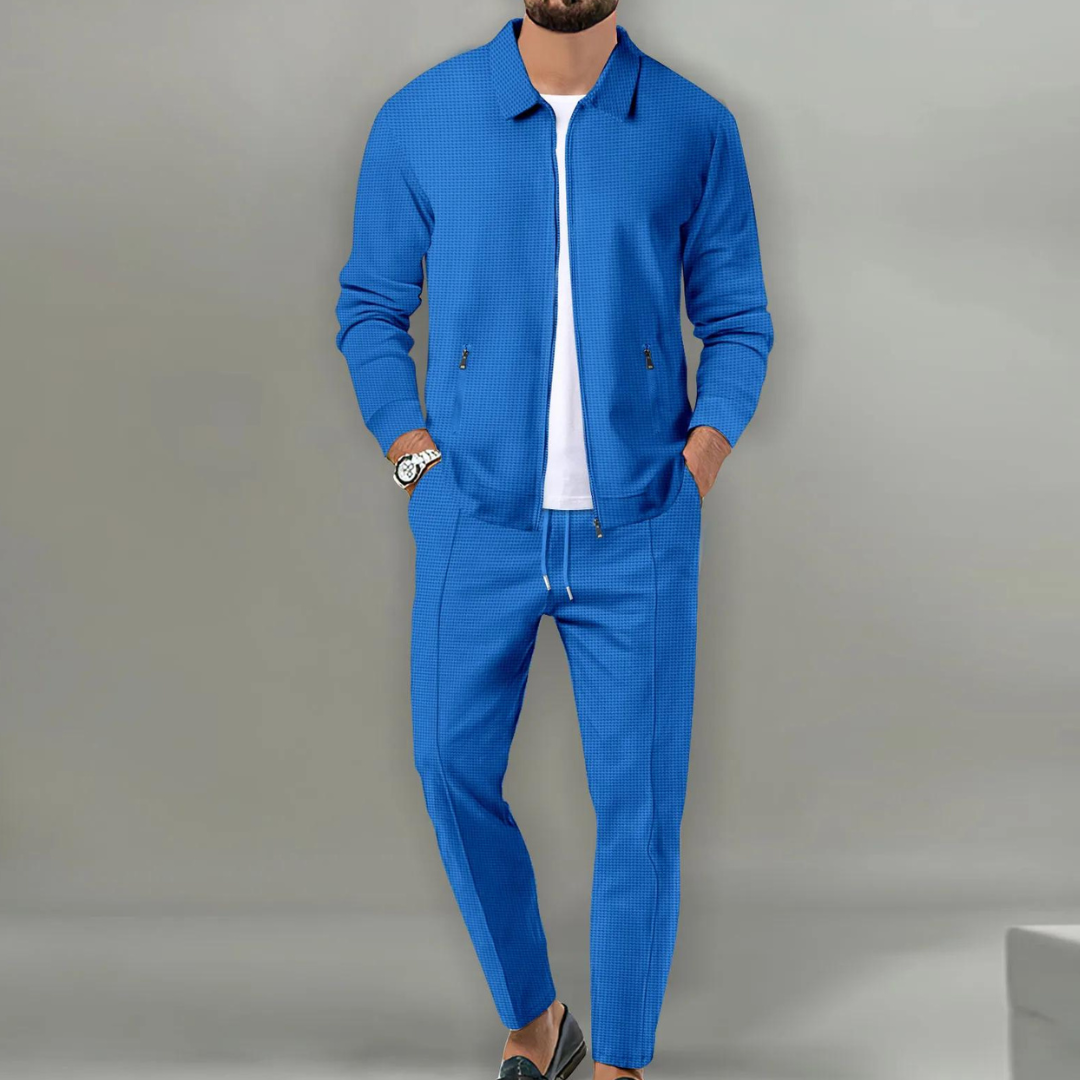 Sebastian – Sporty Modern Two Piece Zip Up Jacket & Trousers for Men