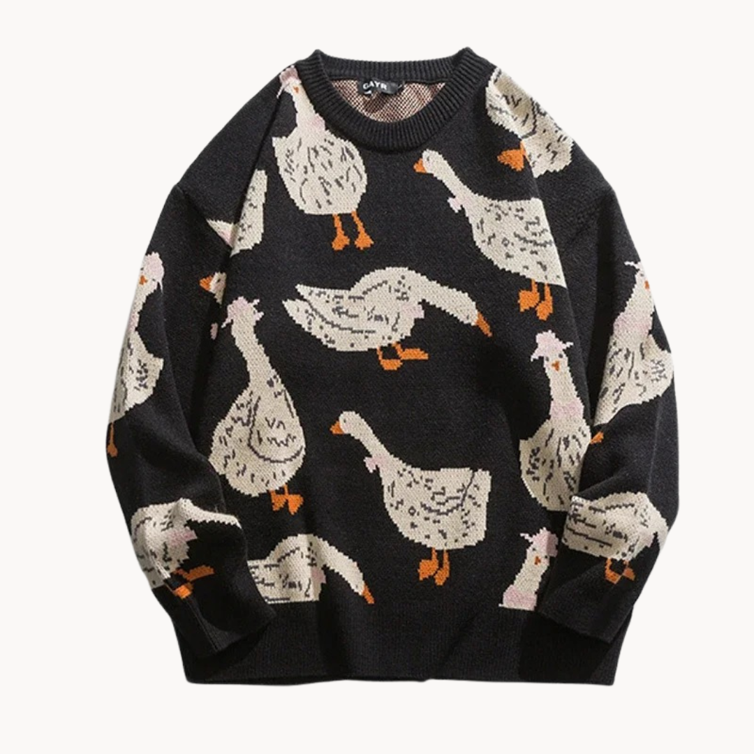 Cecilia - Women's jumper with playful print