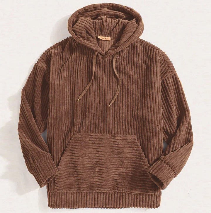 Kai - Men's premium cord hooded jacket