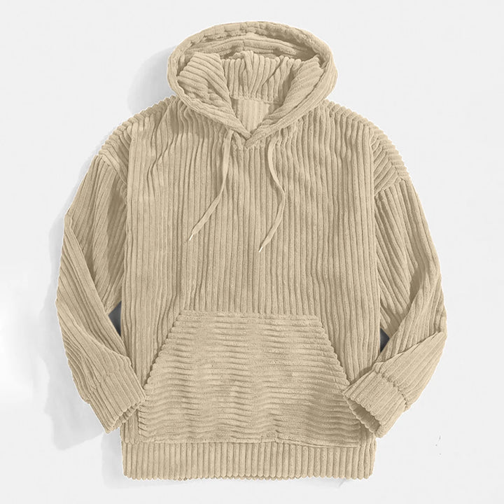 Kai - Men's premium cord hooded jacket