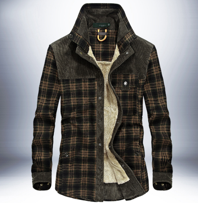 Mykael - Men's Checkered Bomber Jacket