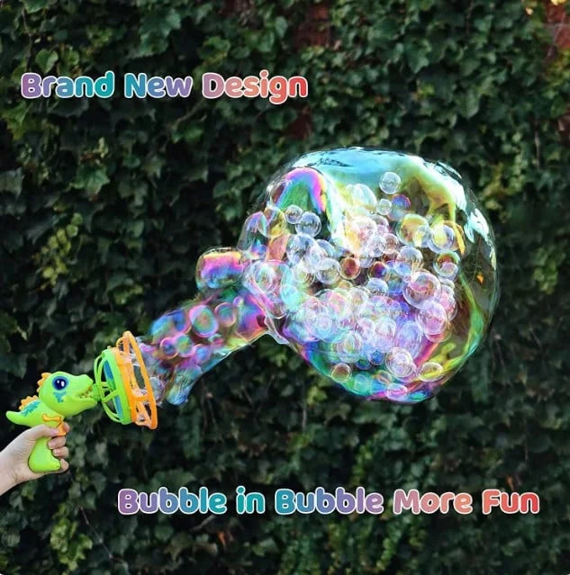 Electric Dinosaur Bubble Machine™ - Colorful Fun For Children!