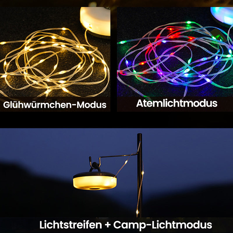 AmbienceStrip™ - Waterproof Portable Stowable String Lights For Outdoor Use