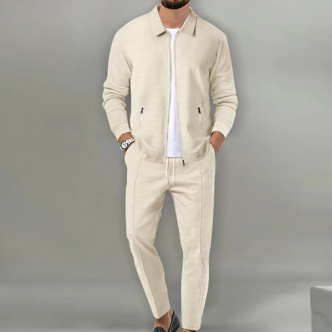 Sebastian – Sporty Modern Two Piece Zip Up Jacket & Trousers for Men