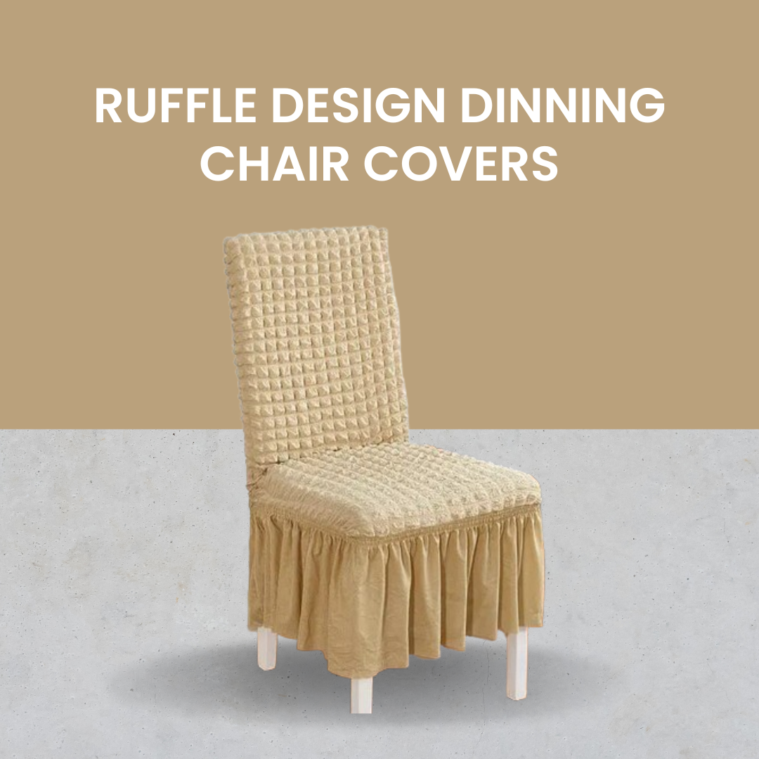 RuffleWrap™ - Ruffle Design Dining Chair Covers