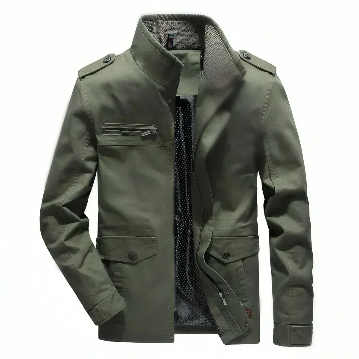 Max - Elegant Military Look Jacket for Men