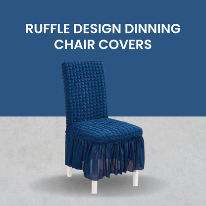 RuffleWrap™ - Ruffle Design Dining Chair Covers