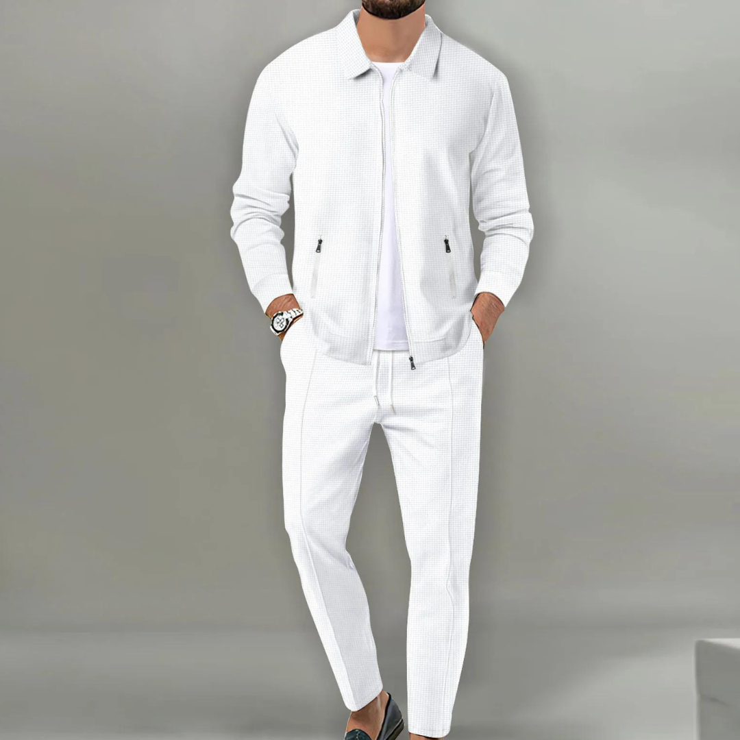 Sebastian – Sporty Modern Two Piece Zip Up Jacket & Trousers for Men